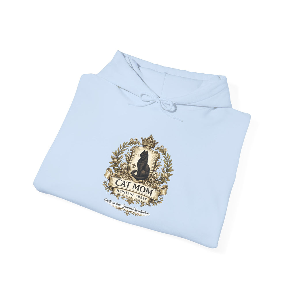 Cat Mom Heritage Crest | Gildan Heavy Blend™ Hoodie (18500)