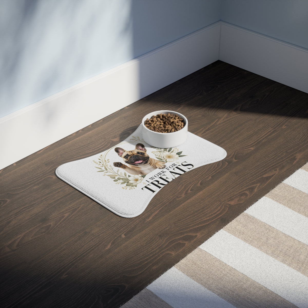 I work for treats| Fun Collection Pet Feeding Mats