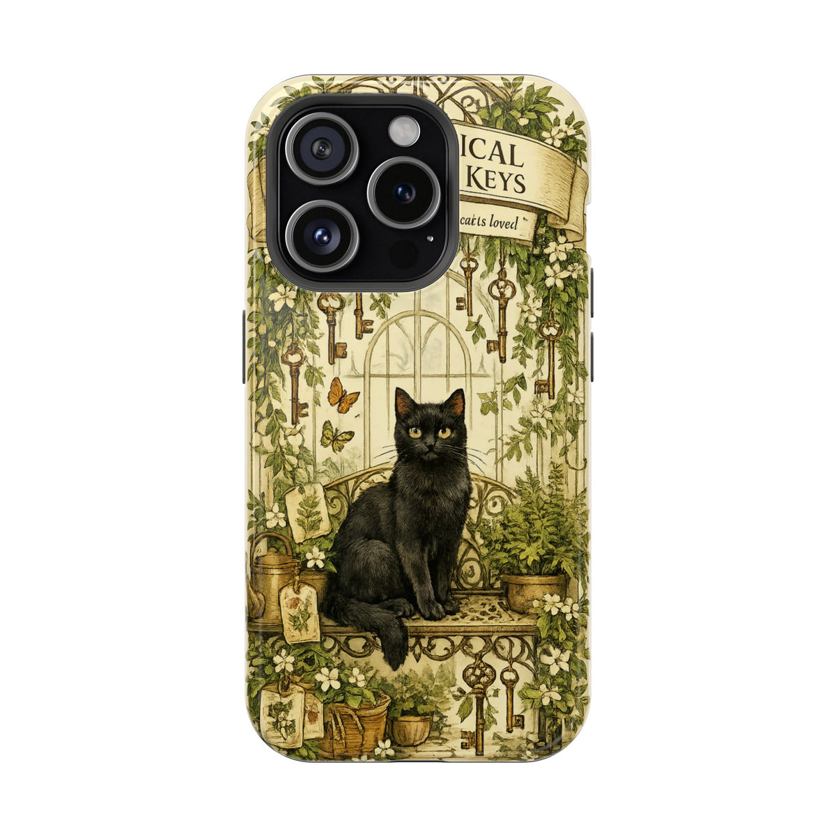 The Botanical Greenhouse Keys | Cat Mom Collection Phone case